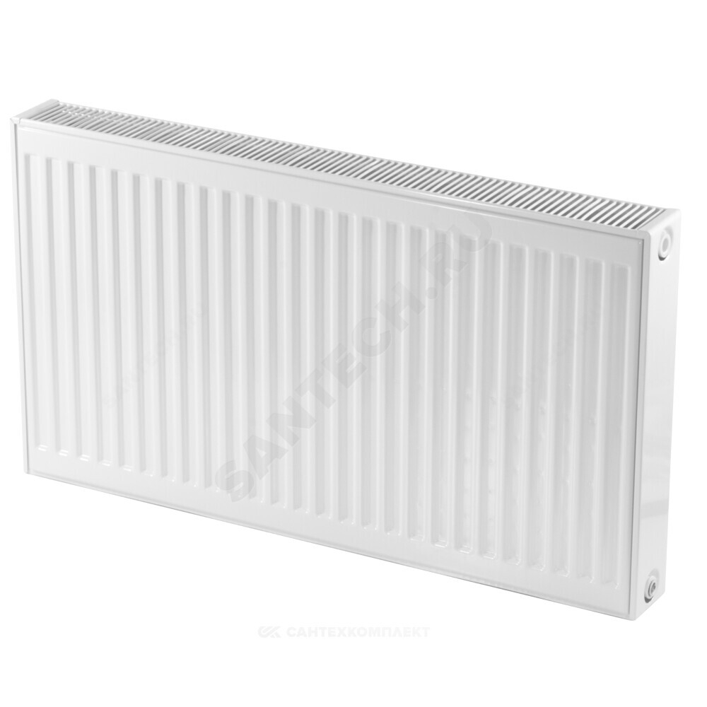 Радиатор стальной панельный Ventil Compact VC тип 22 500х1600 Qну=3528 Вт ниж/п в комплекте кронштейн. встроенный вентиль RAL 9016 (белый) Heaton