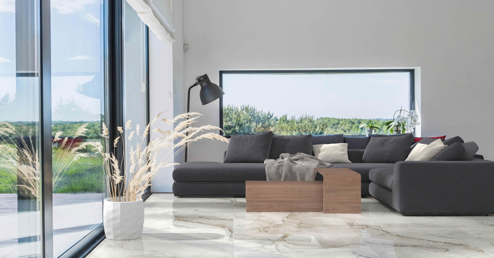 Kutahya Adel White Rektifiye Parlak Nano 60x120
