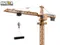 Радиоуправляемый башенный кран HUI NA TOYS масштаб 1:14 2.4G - HN1585