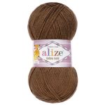 Пряжа Alize (Ализе) Cotton Gold / уп.5 мот. по 100 г, 330м, 493 коричневый A