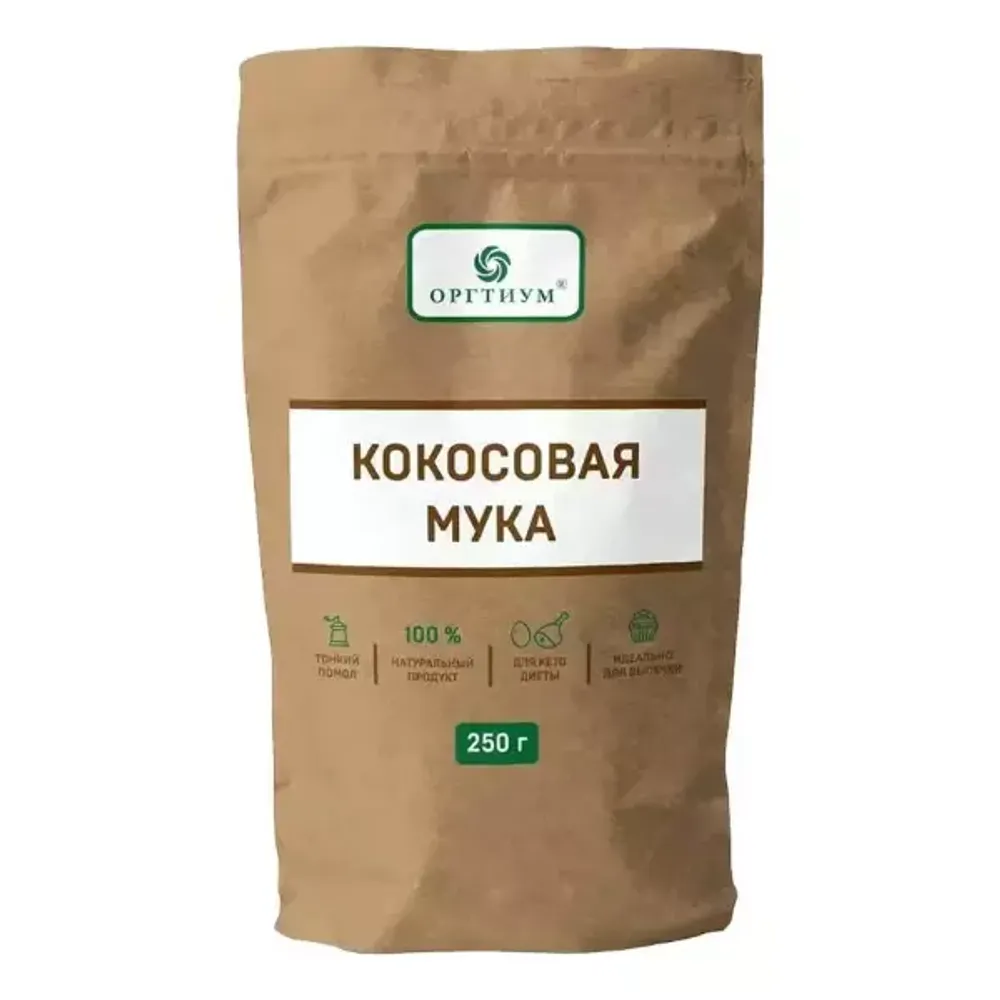 Мука кокосовая 200гр (Оргтиум)