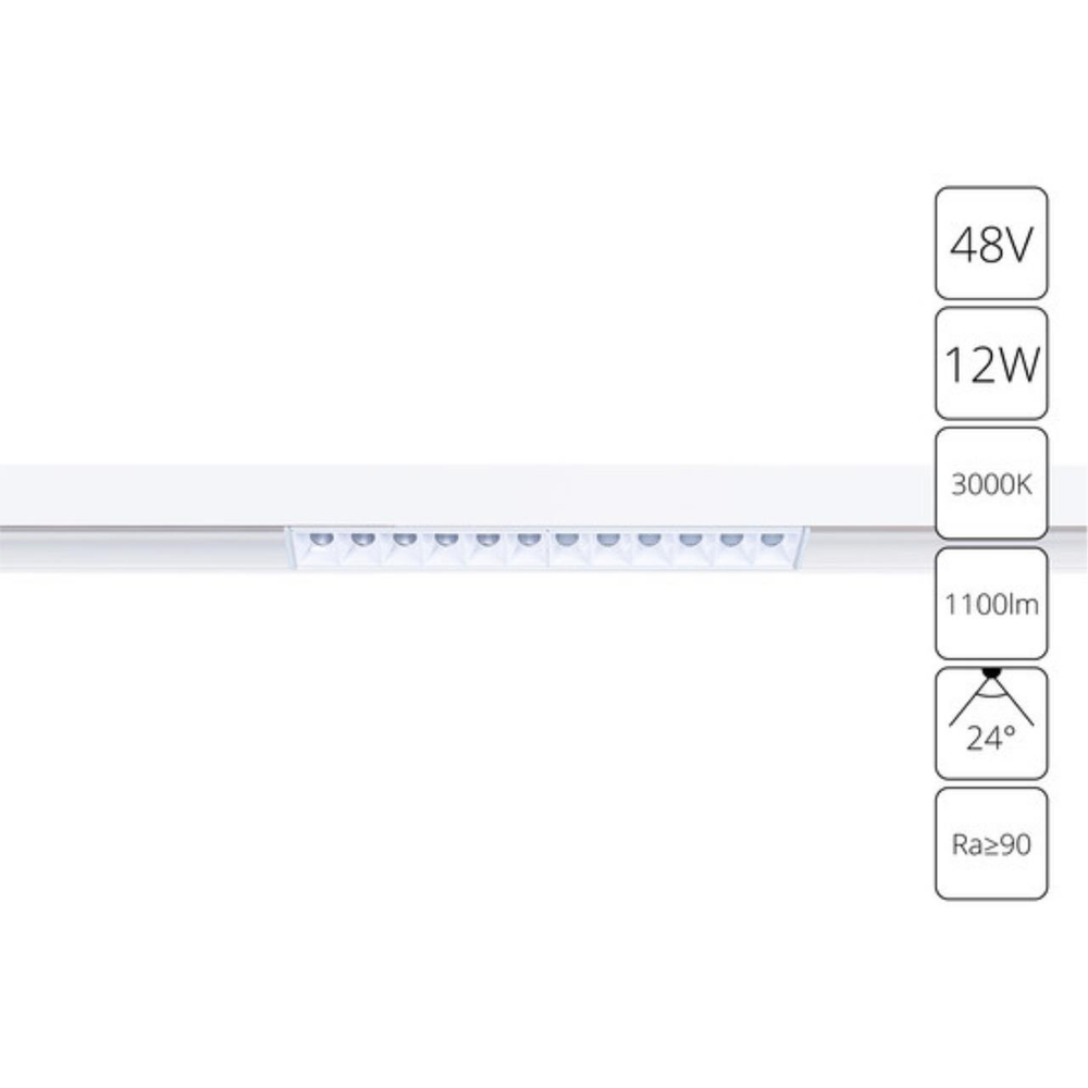 Магнитный трековый светильник Arte Lamp LINEA A4674PL-1WH
