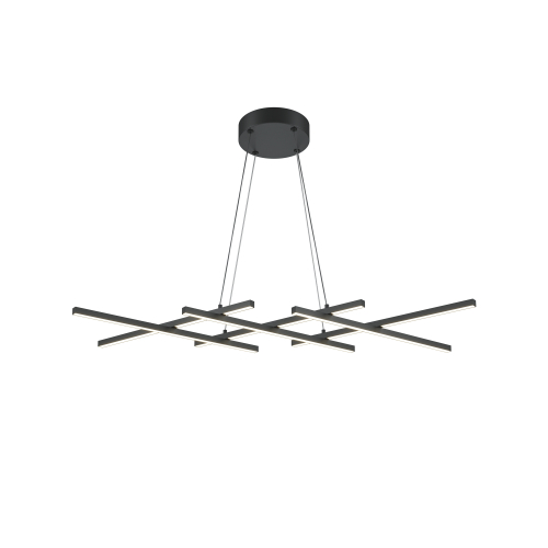 Подвесная светодиодная люстра Maytoni Halo MOD244PL-L50BK