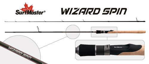 Спиннинг штекерный угольный 2 колена S Master SP1121 Wizard Spin 902MF HMC (5,5-17,5) 2,74 м