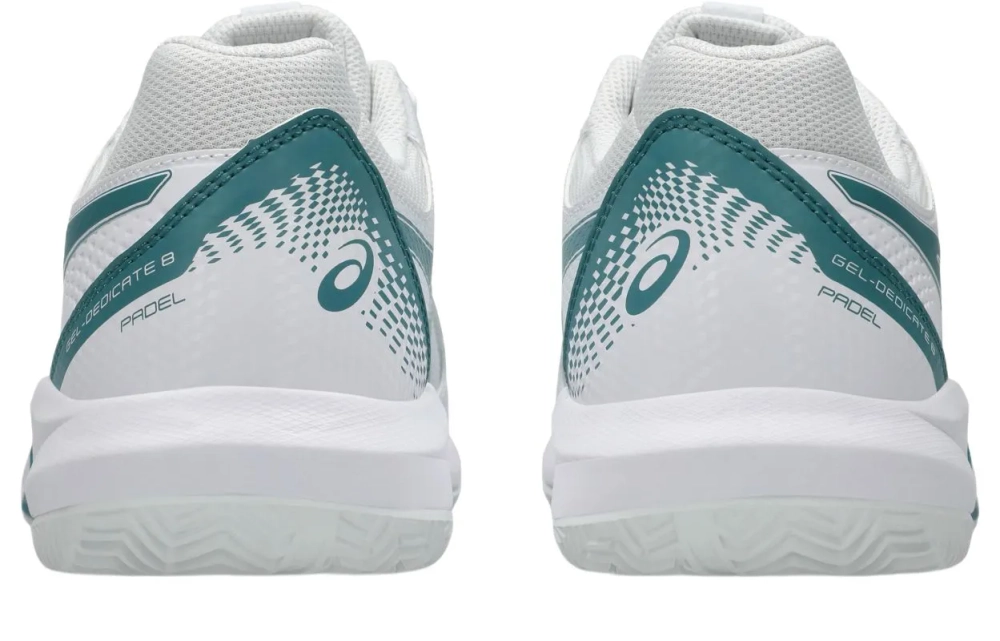 Мужские кросовки для Padel Asics Gel-Dedicate 8 Padel - white/misty pine