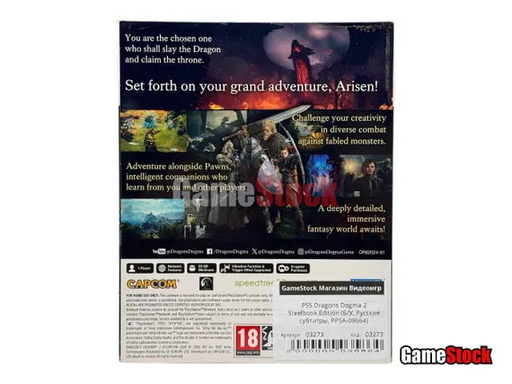 PS5 Dragons Dogma 2 Steelbook Edition (Б/У, Русские субтитры, PPSA-09664)