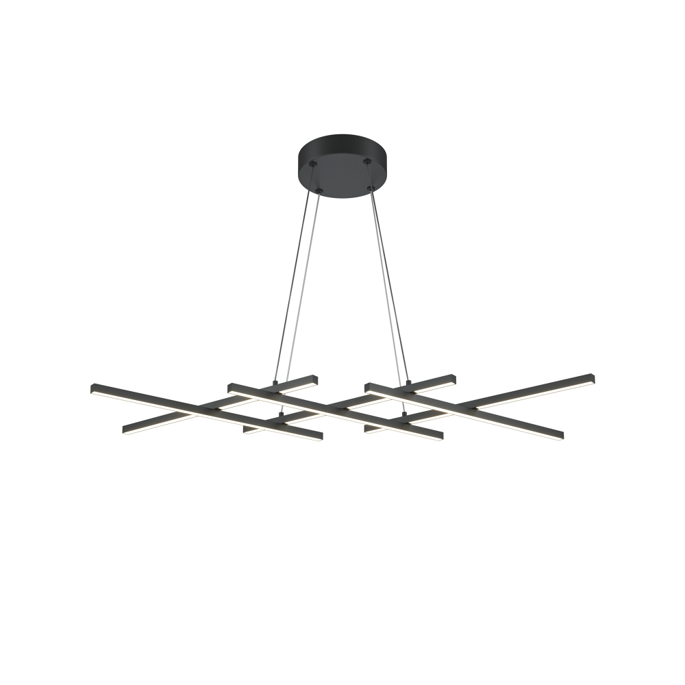 Подвесная светодиодная люстра Maytoni Halo MOD244PL-L50BK
