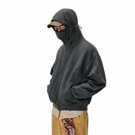 Худи-зиппер NOTHOMME ZIP MASK, серый