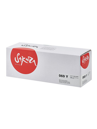Картридж Sakura, аналог Сanon 069Y (5091C002) для I-Sensys LBP673Cdw/MF750C, желтый, (1.9K)