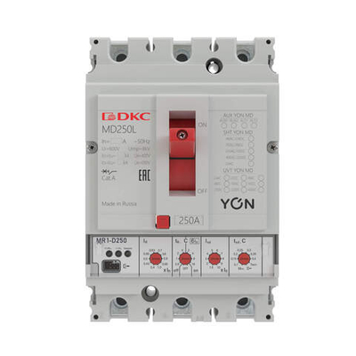 Авт. выкл. YON MD250N-MR1 3P 250А 40kA Ir 0.4…1xIn Isd 1.5…10xIn