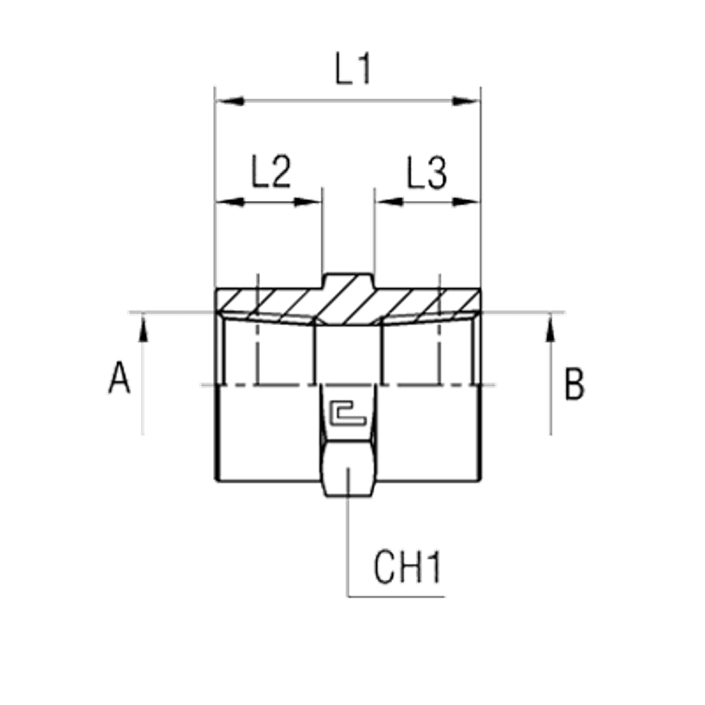 Соединение PS BSPT 1/8 - BSPT 3/8