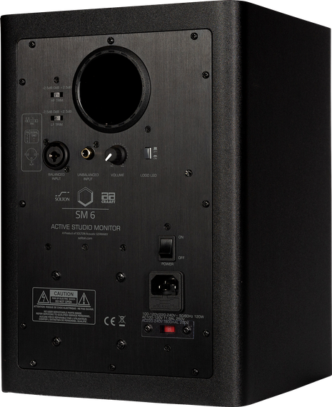 Solton SM 6 - Активный студийный монитор ближнего поля;
6.5" НЧ Custom с кевларовым диффузором / 1"