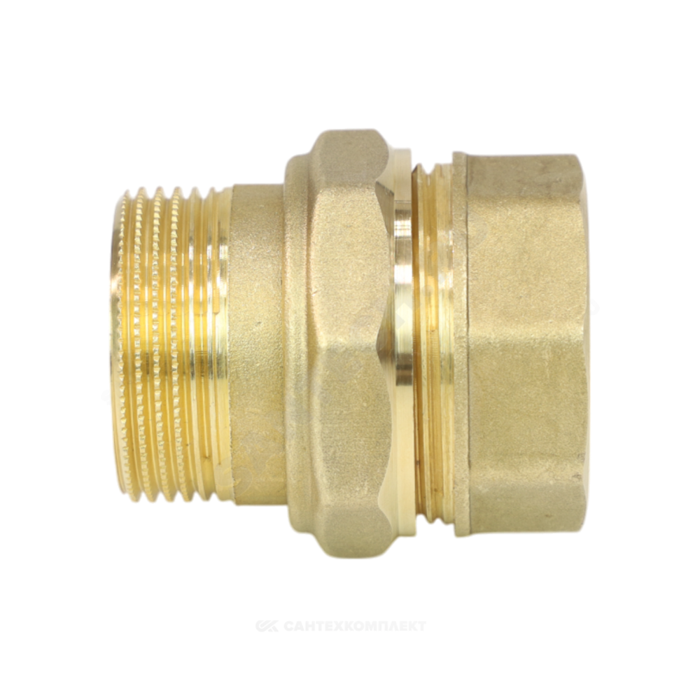 Соединитель латунь американка Ду 32 (1 1/4") прямой ВР/НР LD LD.65.520.32