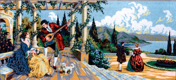 Рисунок для вышивания Soulos (канва жесткая), Флирт, 60х125 см