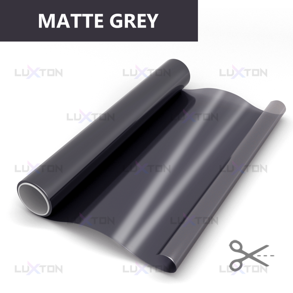 Пленка для окон декоративная MATTE GREY LUXTON, на отрез (ширина рулона 1,524 м.)