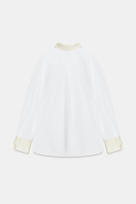 КОМБИНИРОВАННАЯ РУБАШКА ИЗ ПОПЛИНА — ZW COLLECTION — ZARA