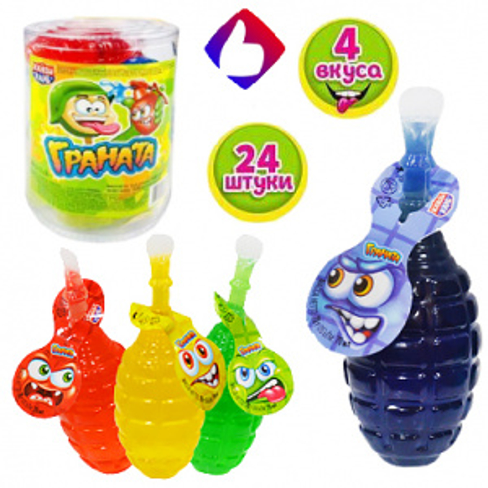 Желе ГРАНАТА ассорти 70г*24шт (8бл)