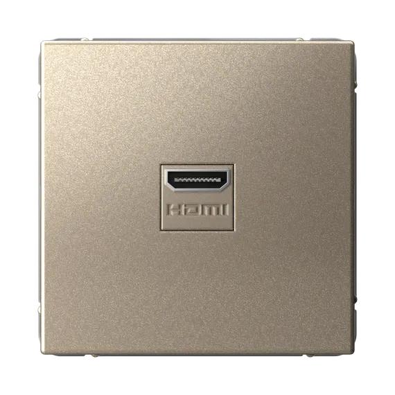 Розетка HDMI Systeme Electric ArtGallery Шампань GAL000580