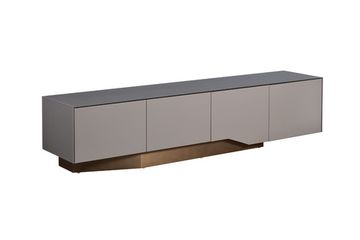 58DB-19011 Тумба под ТВ 200*42*45,5см цвет серый/бронзовый