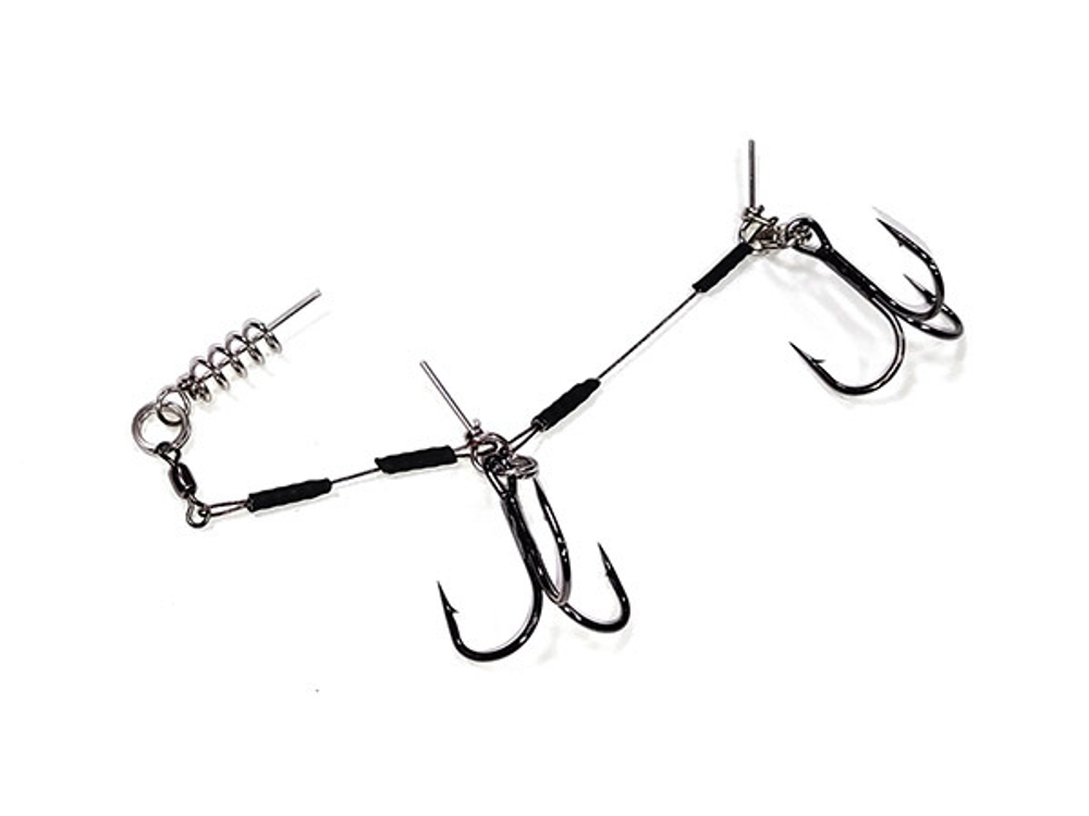 Оснастка STINGER RIG (HITFISH), XL#2/0 нагр. 31кг оснащ. тройниками (1шт/уп)