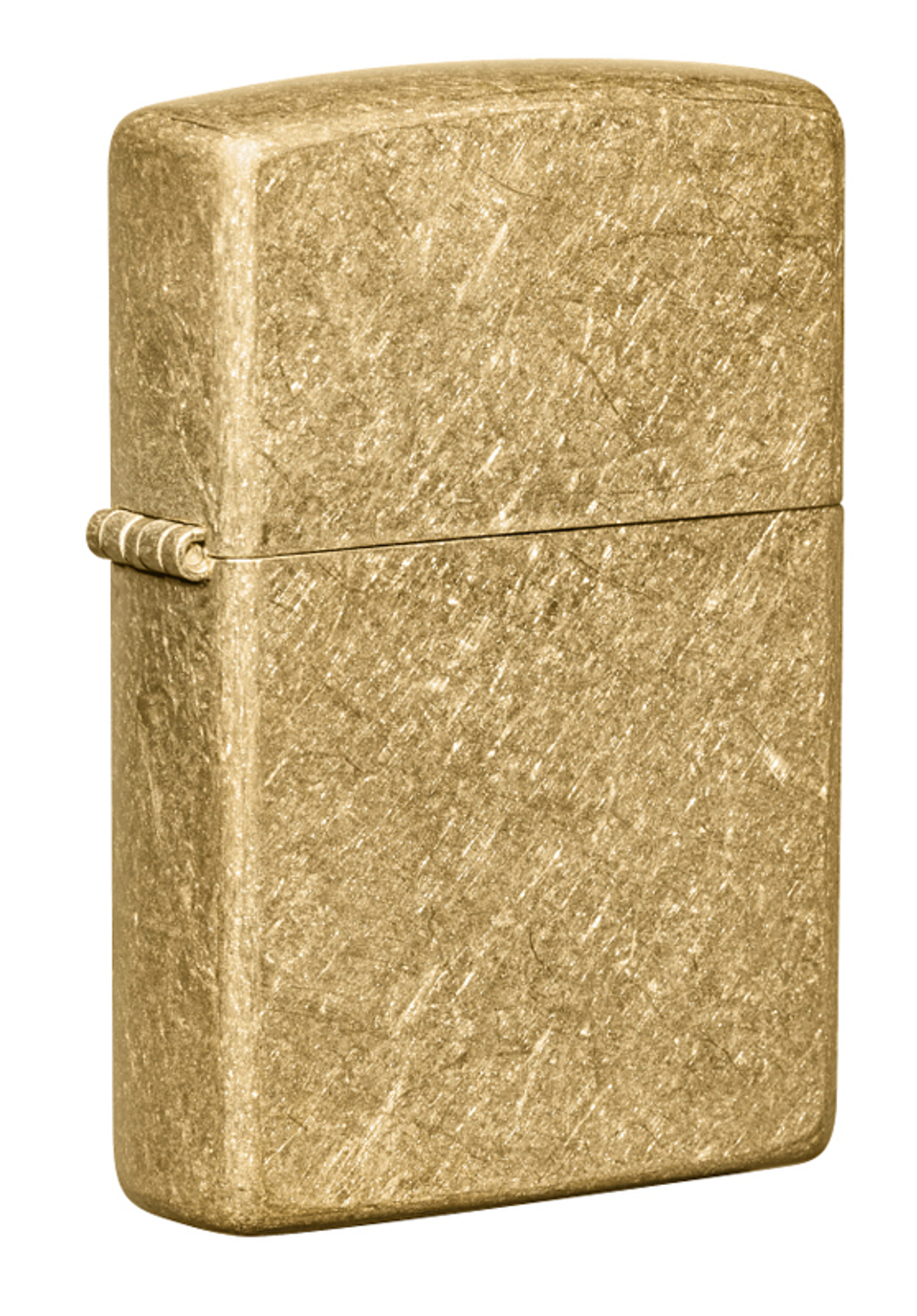 49477 Зажигалка ZIPPO Classic Tumbled Brass, латунь/сталь, золотистая, матовая, 38x13x57 мм