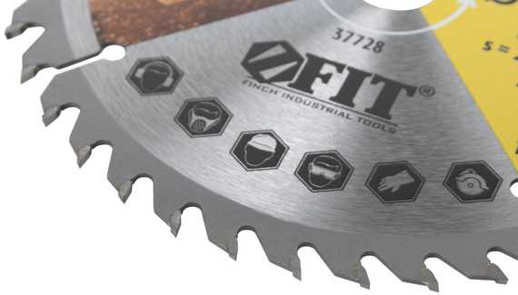 Диск пильный для циркулярных пил по дереву FIT 160 х 20/16 х 40T 37728