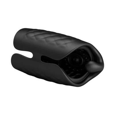 Черный мастурбатор с вибростимуляцией головки Black Glans Trainer (Цвет: черный)