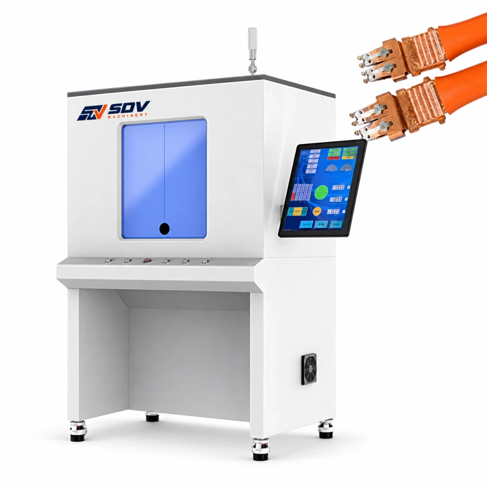 Тяжёлая ультразвуковая клеммная сварочная станок (15–50 мм²) SDV-EW-6225