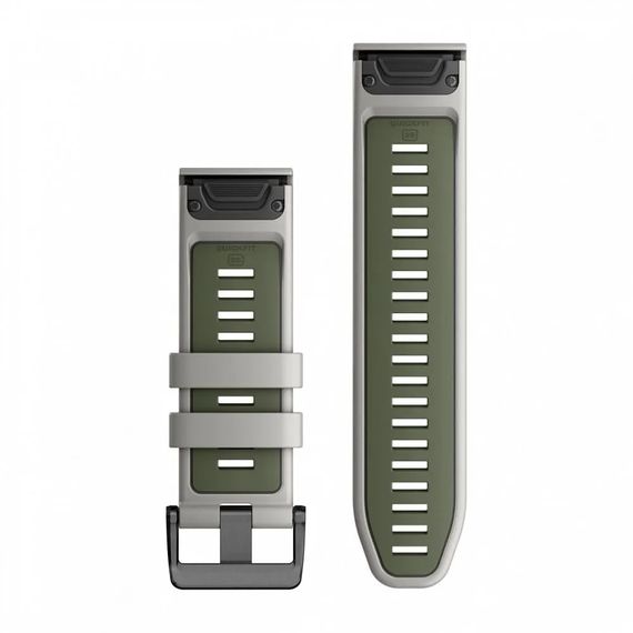 Ремешок сменный силиконовый Garmin QuickFit 26 мм fog gray/moss