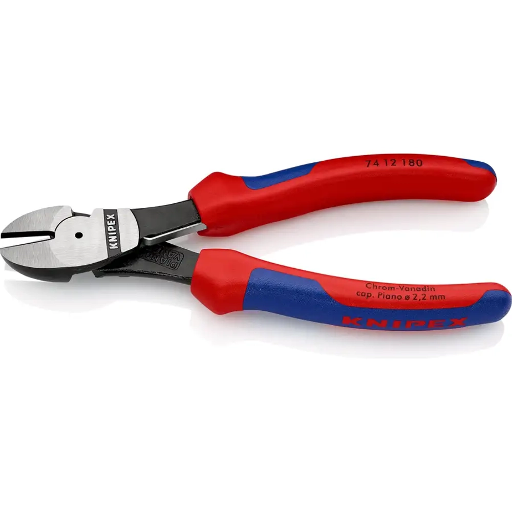 Кусачки боковые особой мощности черненые 180 мм Knipex 74 12 180 SB