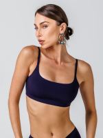 Топ бесшовный синий, размер S