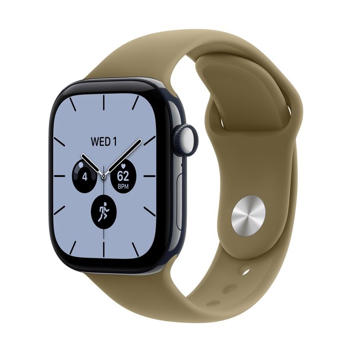 Смарт-часы Apple Watch Series 12 GPS + Cellular 42mm Night Blue Ceramic, Olive Sport Band, размер S/M
