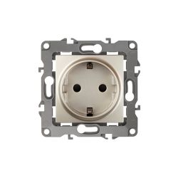 Розетка ЭРА Серия 12 12-2101-04 с заземлением 2P+E Schuko 16A-250В IP20 шампань | Эра 12