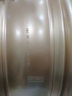 42650-K97-T00ZB. WHEEL SUB ASSY., RR. GOLD COLOR. rear wheel Honda PCX.