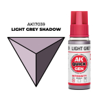 AK Interactive Light Grey Shadow Quick Gen - контрастная акриловая краска, 18 мл