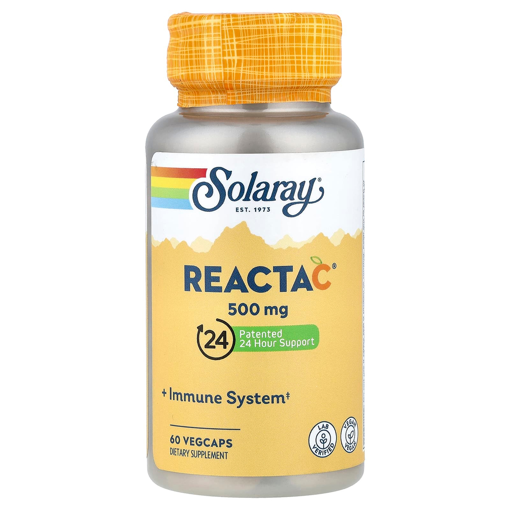 Solaray, Reacta-C®, 60 растительных капсул