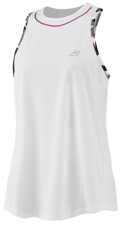 Женский топ теннисный Babolat Aero Tank Top Woman - белый