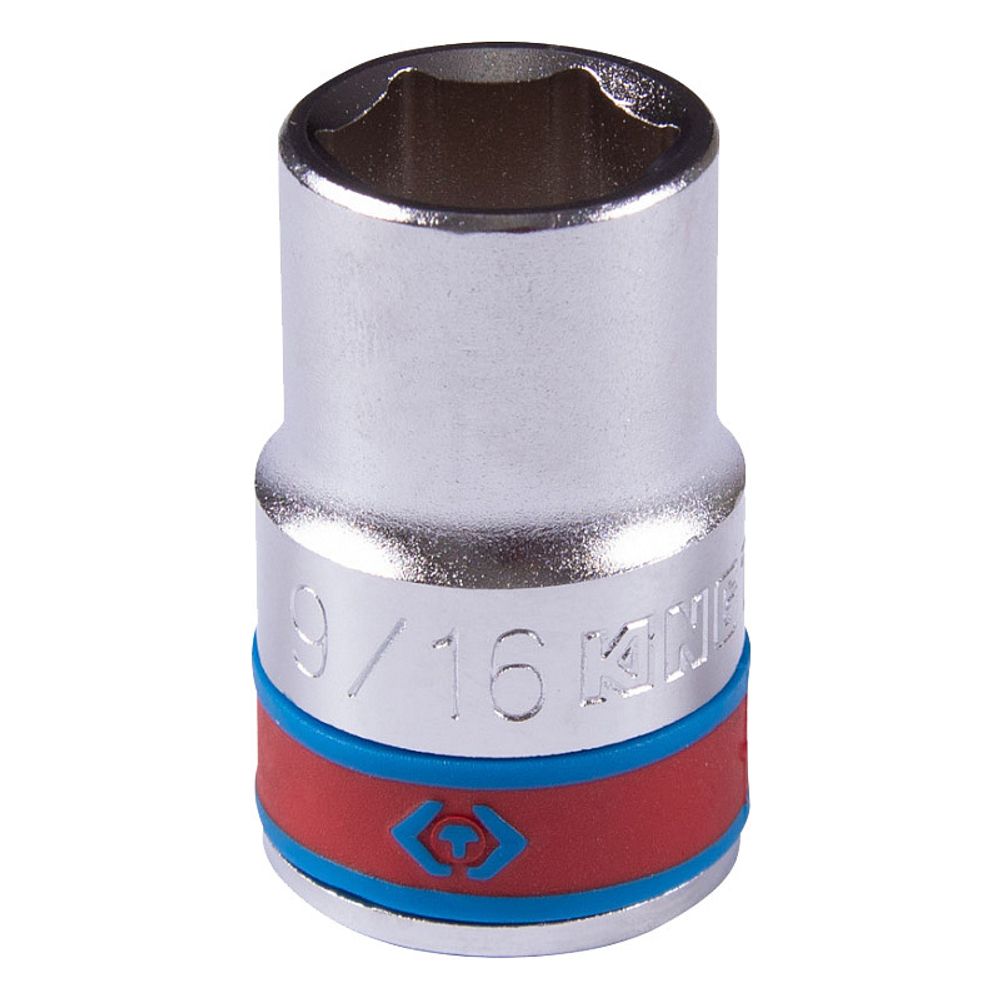 KING TONY (433518S) Головка торцевая стандартная шестигранная 1/2", дюймовая 9/16"