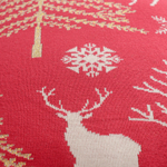 Подушка вязаная с новогодним рисунком winter fairytale  из коллекции new year essential, 45х45 см