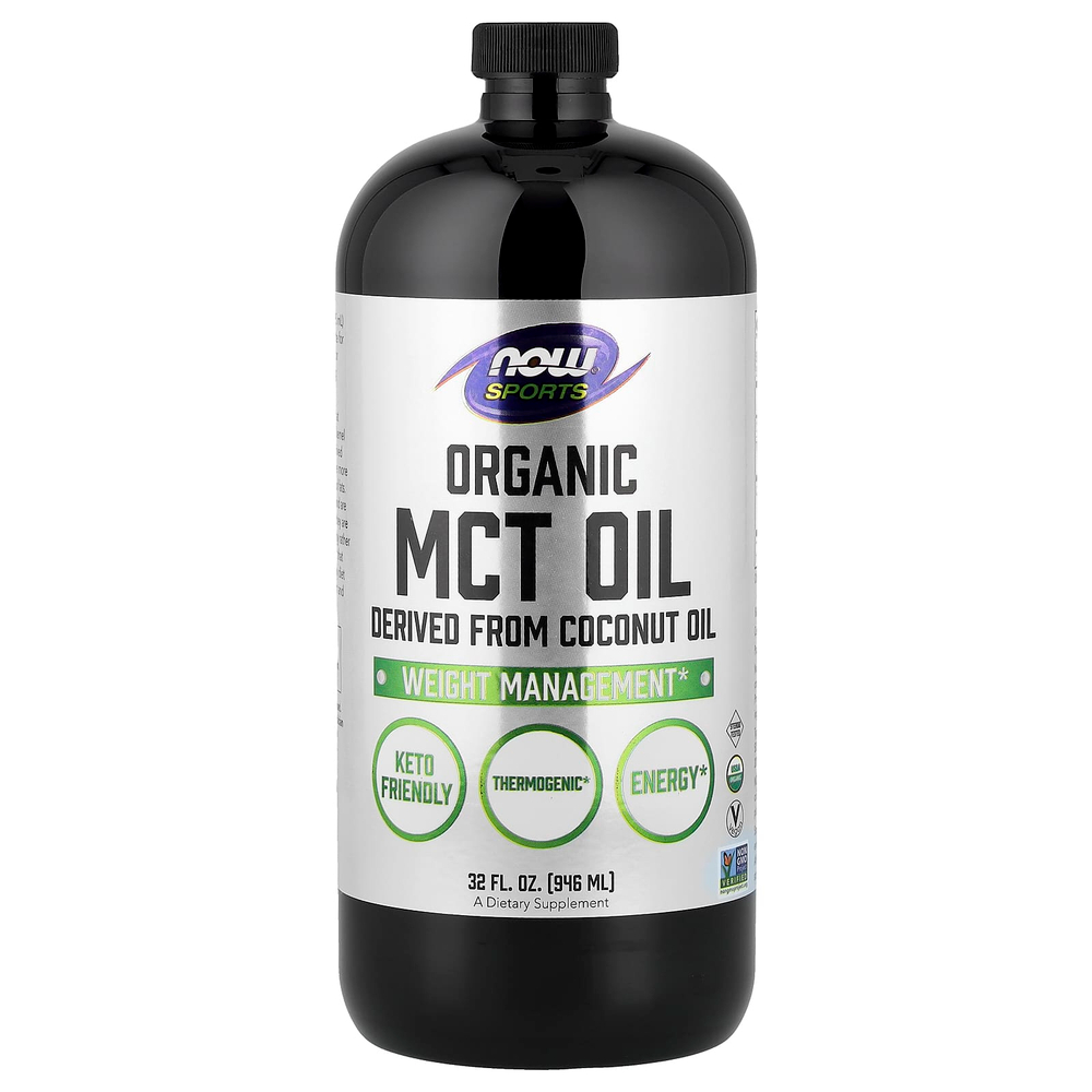 NOW Foods, Sports, органическое масло MCT, 946 мл (32 жидк. унции)