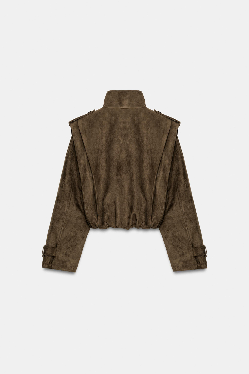 УКОРОЧЕННЫЙ ТРЕНЧ СО СКЛАДКАМИ — ZARA
