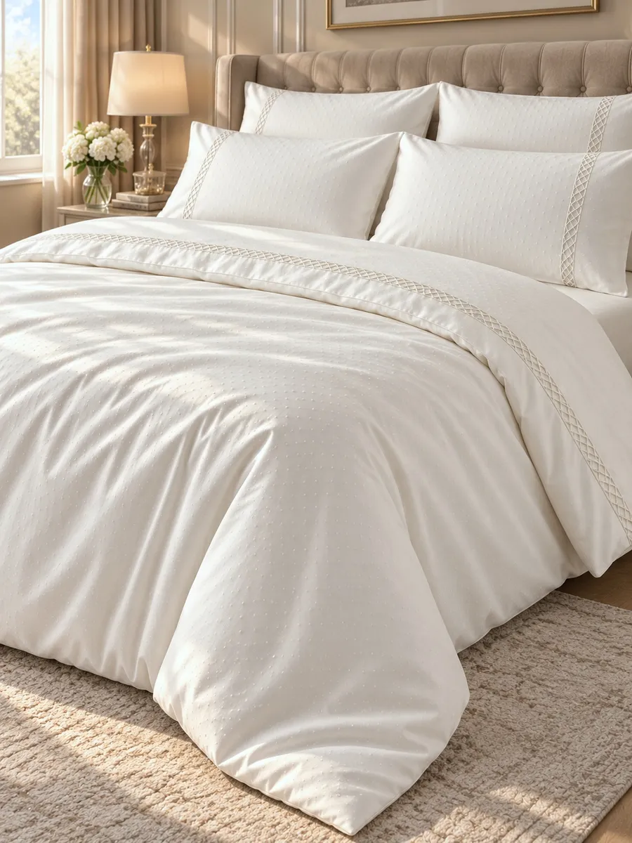 Gelin Home КПБ 6 пр. MYKONOS кремовый цвет пододеяльник 200*220, простынь 240*260, наволочки 50*70 2шт, декоративные наволочки 50*70 2шт GLNN204 — фото 4