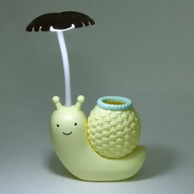 Настольная лампа «Sweet - Улитка» 30*12*7 см LED с подстаканником, USB 0.6-3W, Желтый