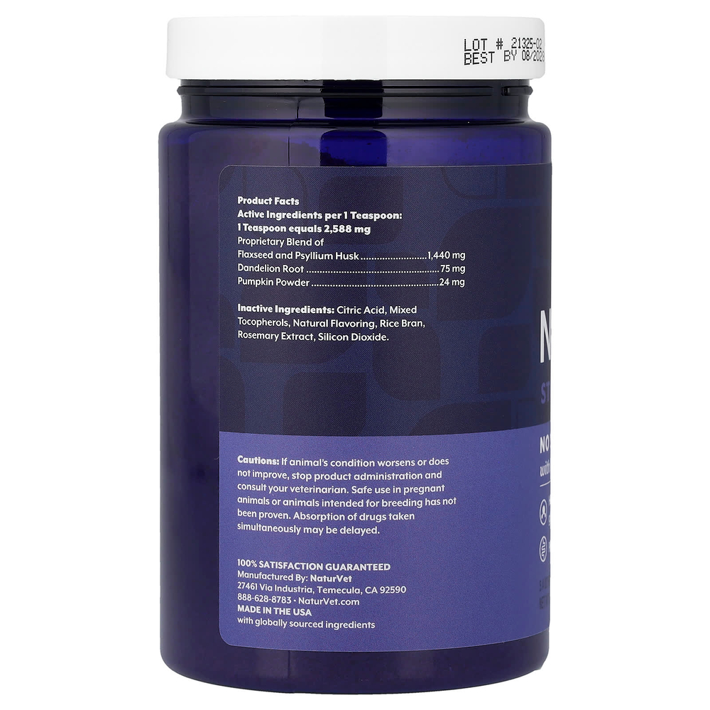 NaturVet, No Scoot®, с тыквой, для стула и кишечника, для собак, 155 г (5,4 унции)