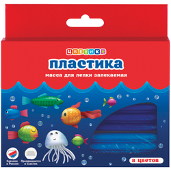 АРТЕФАКТ Набор пластики для лепки Цветик, 08цветов, 160г, картон, европодвес