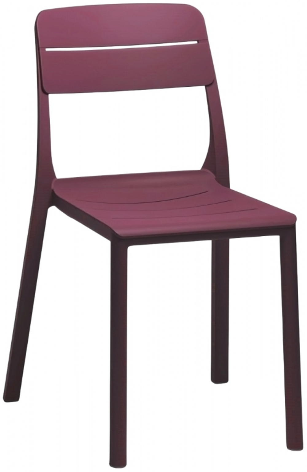 Стул пластиковый Nardi Cassia Bistrot, бургунди