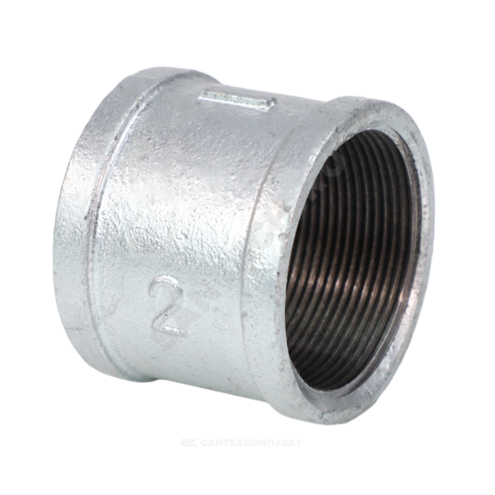 Муфта прямая чугун оц Ду 20 (3/4") ВР Fittex PLUS