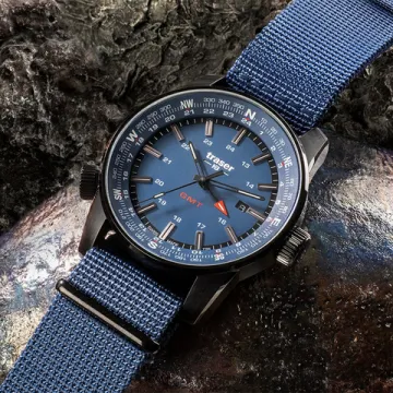 Швейцарские тактические часы Traser P68 Pathfinder Gmt Blue 109034