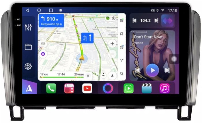 Магнитола для Nissan Serena C26 2010-2016 - FarCar S400-TS18 монитор 9.5" QLED на Android 14, CarPlay, 4G SIM-слот