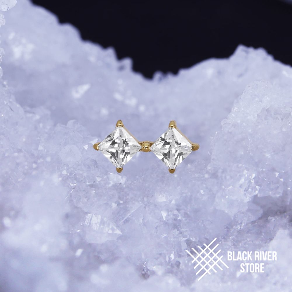 2K Square Crystal PVD Yellow
